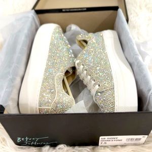 NWT. Betsey Johnson Sidny rhinestone platform shoe